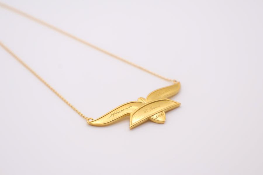 Virginia Woolf necklace 14k gold